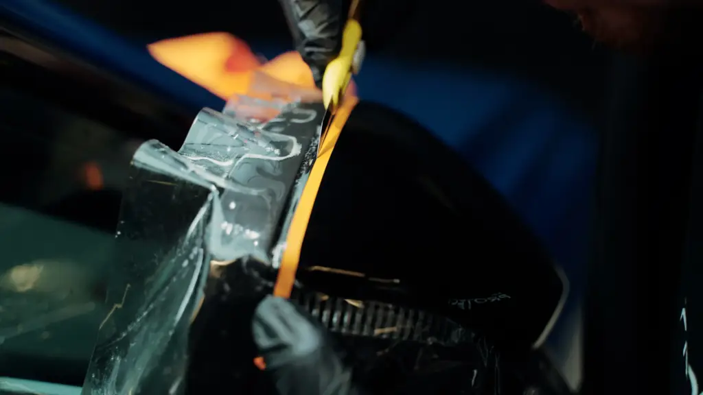 How to wrap a side mirror with PPF film with no visible seams | ADBL Protect
